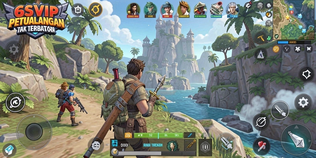 Tampilan gameplay 6SVIP yang menakjubkan dalam dunia terbuka.