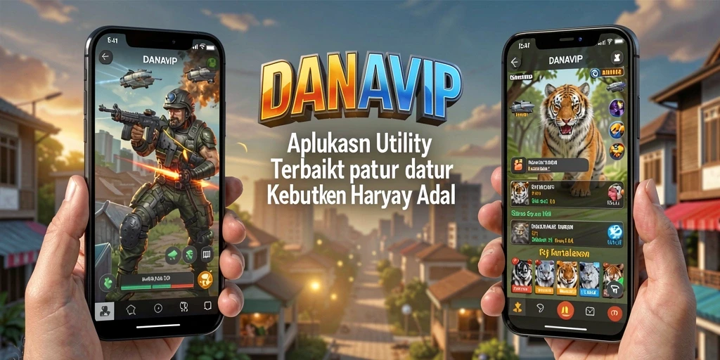 Tampilan utama DANAVIP dengan fitur-fitur Utility yang bermanfaat.