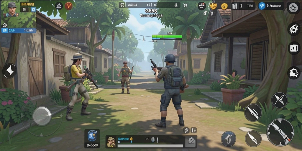 Tampilan gameplay menarik dari G668 yang menampilkan kehidupan virtual.