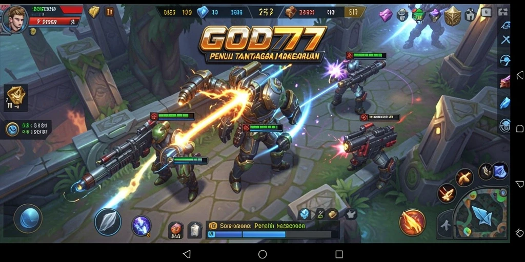 Tampilan gameplay GOD77 menampilkan aksi strategi yang mendebarkan.