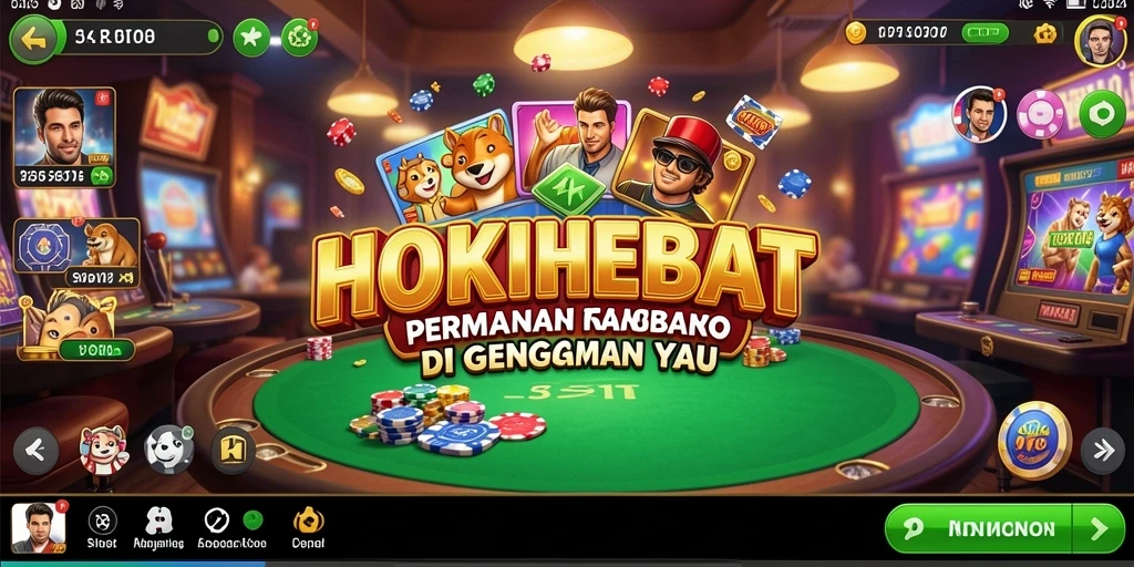 Tampilan gameplay HOKIHEBAT yang seru dan menghibur.