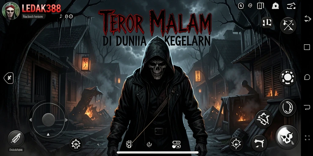 Tampilan gameplay mencekam dalam dunia Horror LEDAK388.