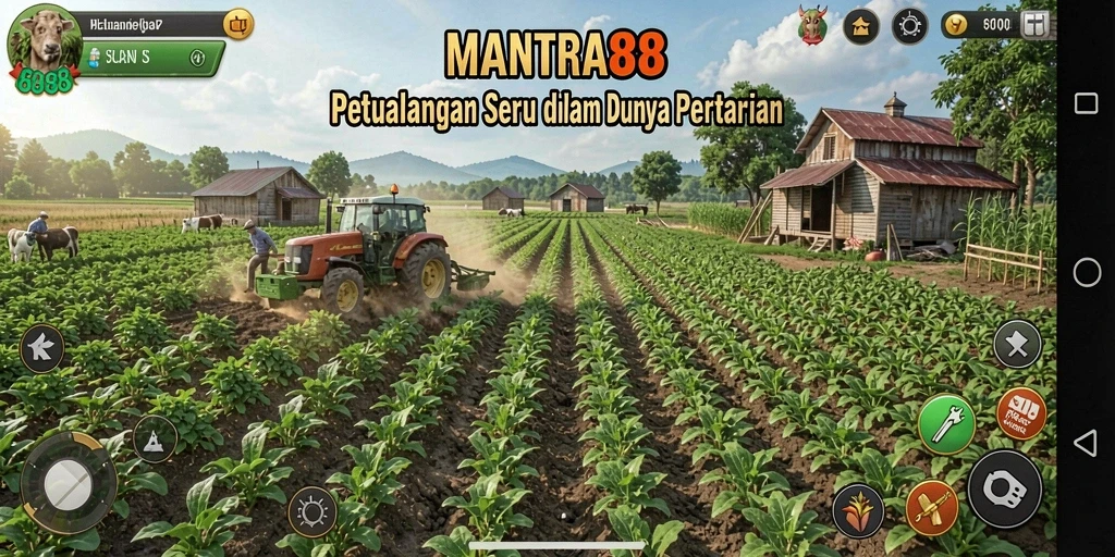 Tangkapan layar gameplay <strong>MANTRA88</strong> menunjukkan keseruan bertani yang memikat.