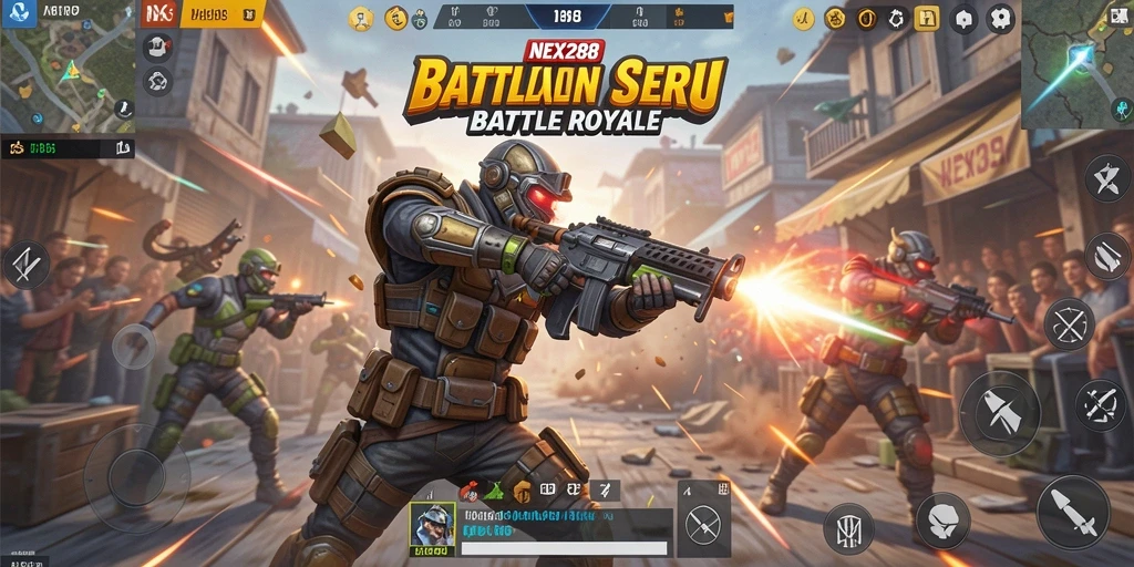 Tampilan gameplay seru dan mendebarkan dari NEX288.