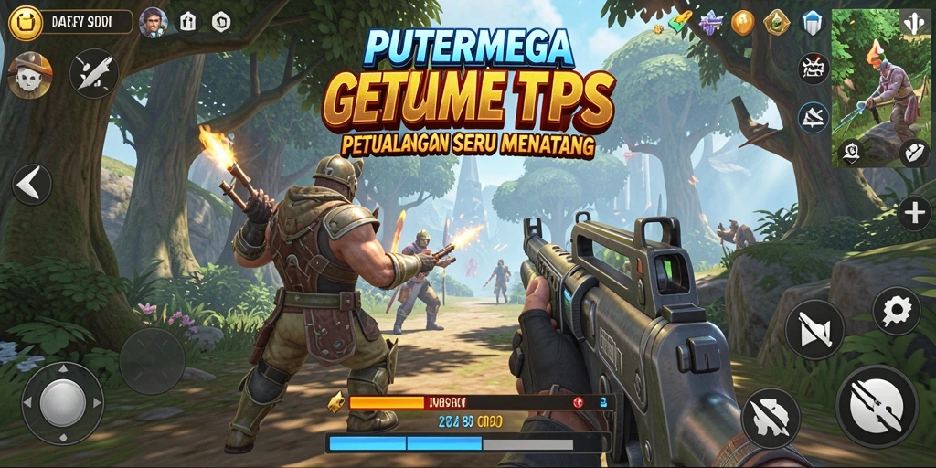 Screenshot gameplay PUTERMEGA yang menegangkan dan penuh aksi.