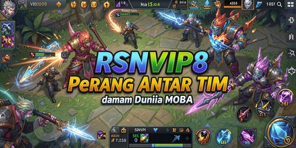 Screenshot gameplay RSNVIP8 menampilkan aksi seru dalam pertempuran tim.