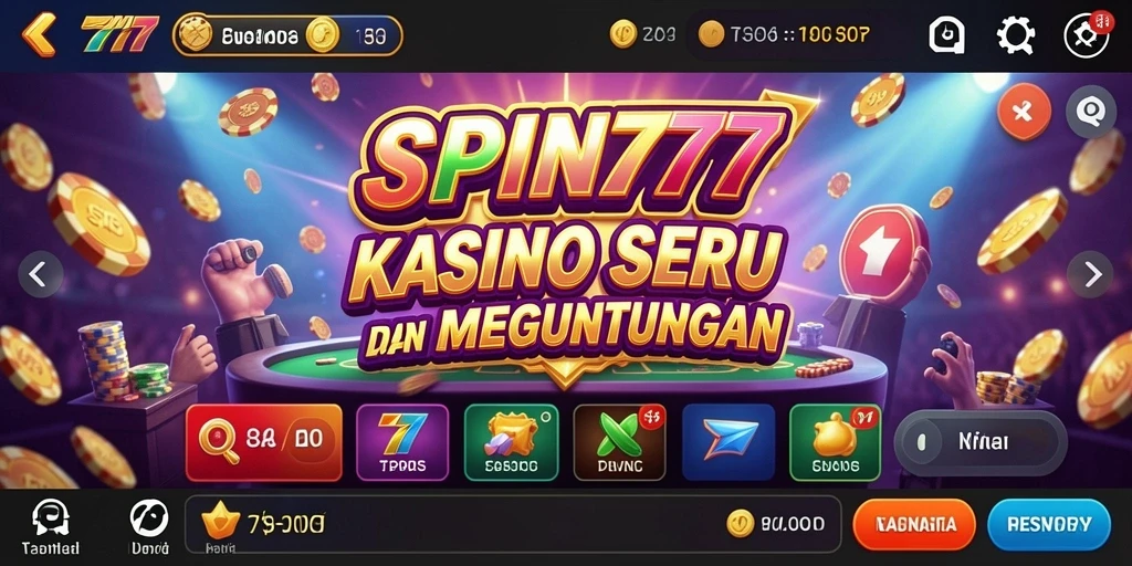 Tangkapan layar gameplay SPIN777 yang penuh aksi dan keseruan Kasino.