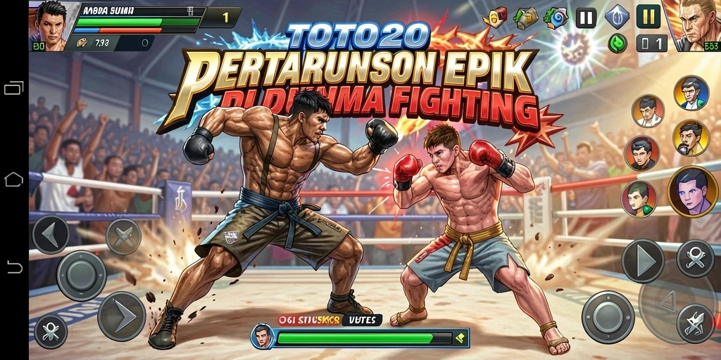 Tampilan menarik dari gameplay TOTO20 dengan pertarungan seru.